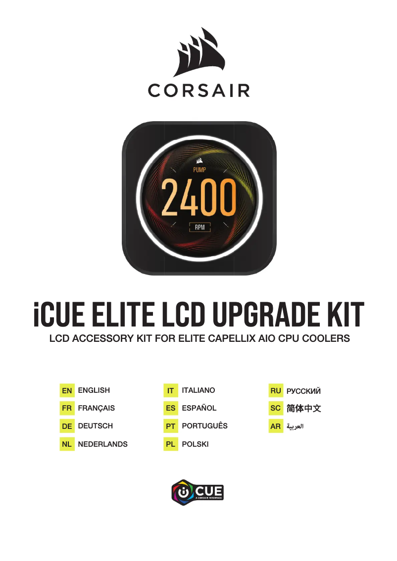 Página 1 del manual Manual de usuario Corsair iCUE Elite