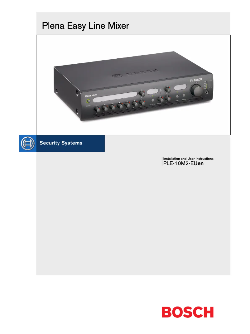 Imagen de la primera página del manual del dispositivo Plena PLE-10M2-EU