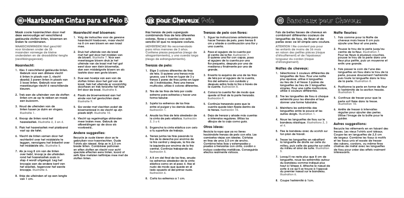 Página nº 1 - Manual de usuario Jumbo Brilliant Hair Bands