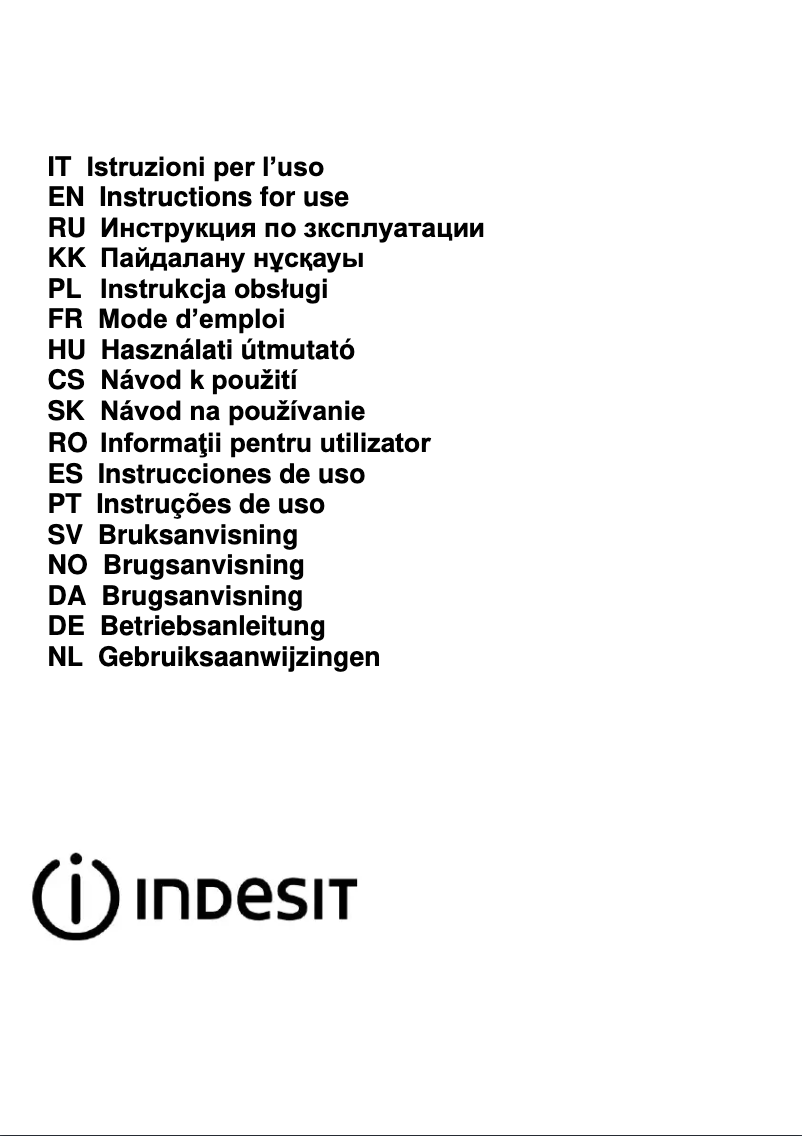 Página 1 del manual Instrucciones / montaje Indesit IHVP 6.4 LL K