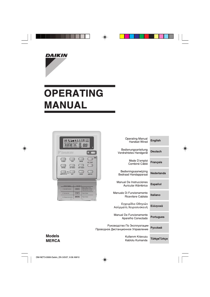 Imagen de la primera página del manual del dispositivo FWT03CT