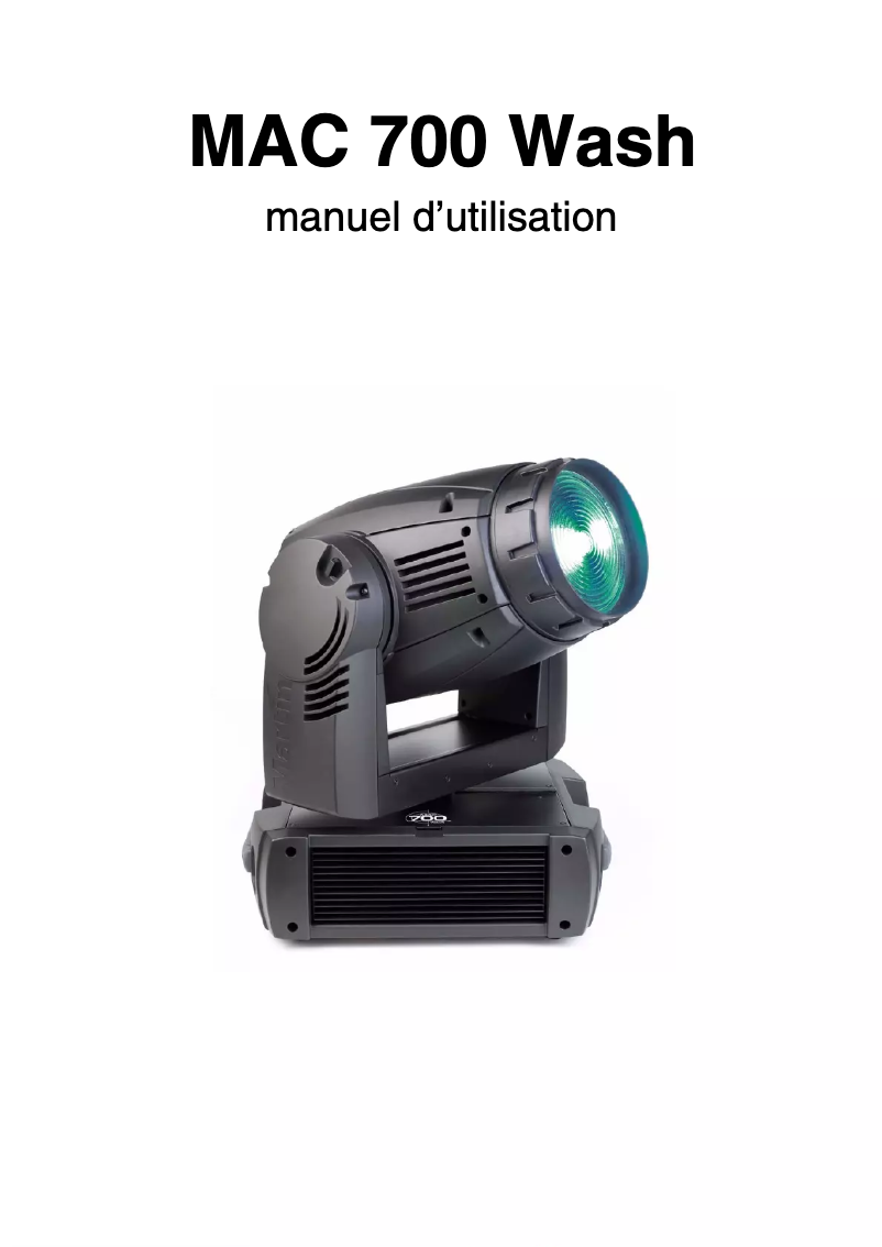 Página 1 del manual Manual de usuario Martin MAC 700 Wash
