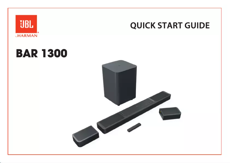 Imagen de la primera página del manual del dispositivo Bar 1300