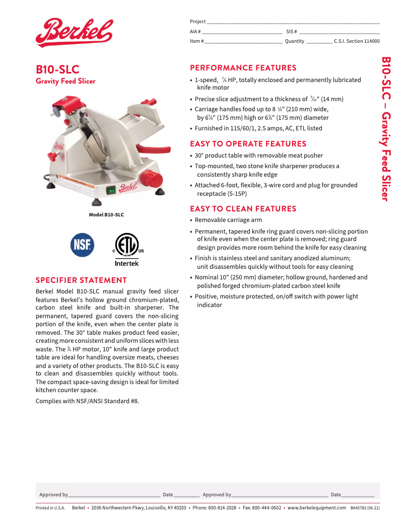 Imagen de la primera página del manual del dispositivo B10-SLC