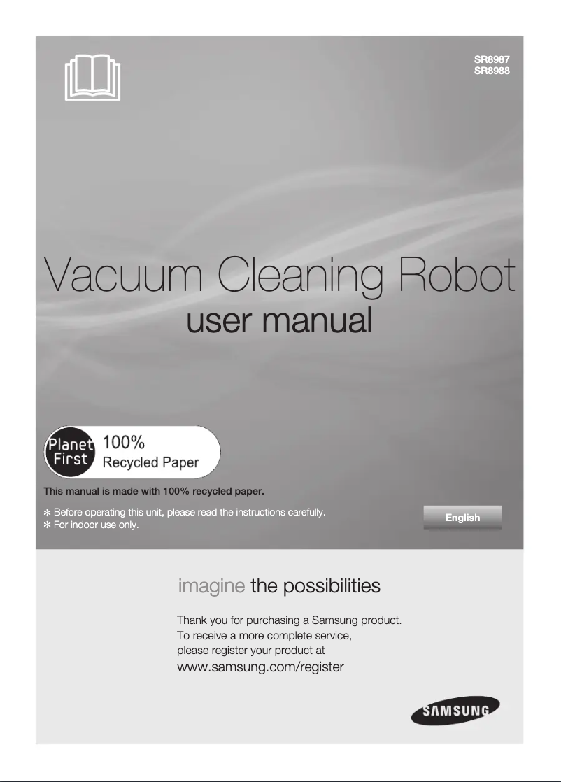 Imagen de la primera página del manual del dispositivo SR8987