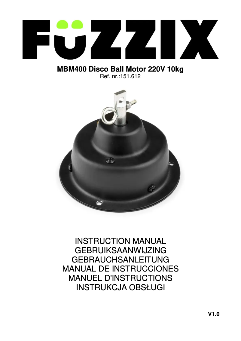 Página 1 del manual Manual de usuario Fuzzix MBM400