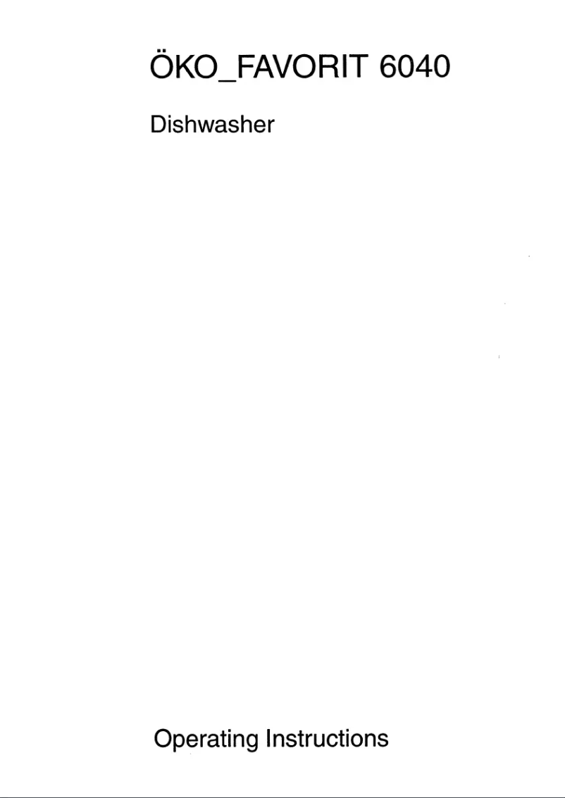 Imagen de la primera página del manual del dispositivo Favorit 6040 BIO W