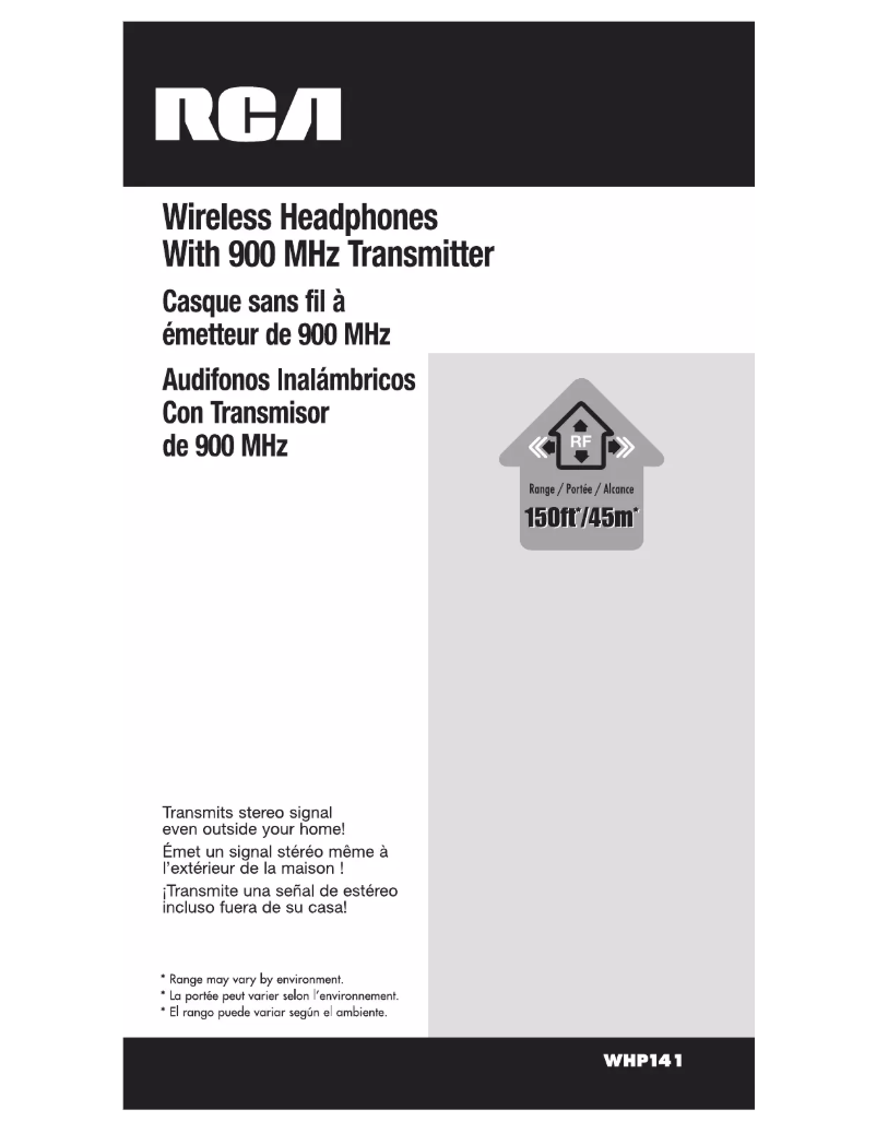 Imagen de la primera página del manual del dispositivo WHP141B