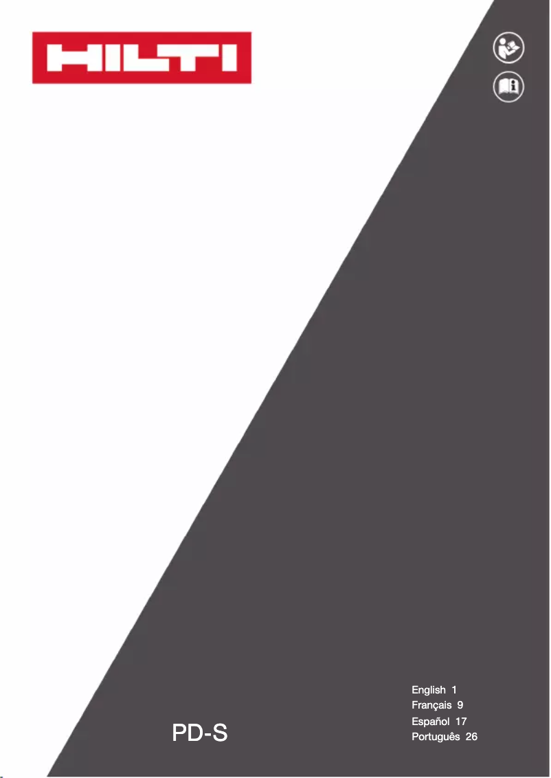 Imagen de la primera página del manual del dispositivo PD-S