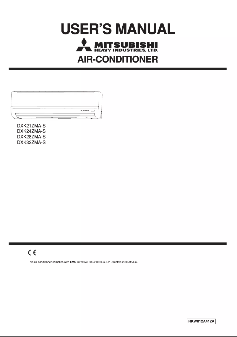 Página 1 del manual Manual de usuario Mitsubishi DXK24ZMA-S