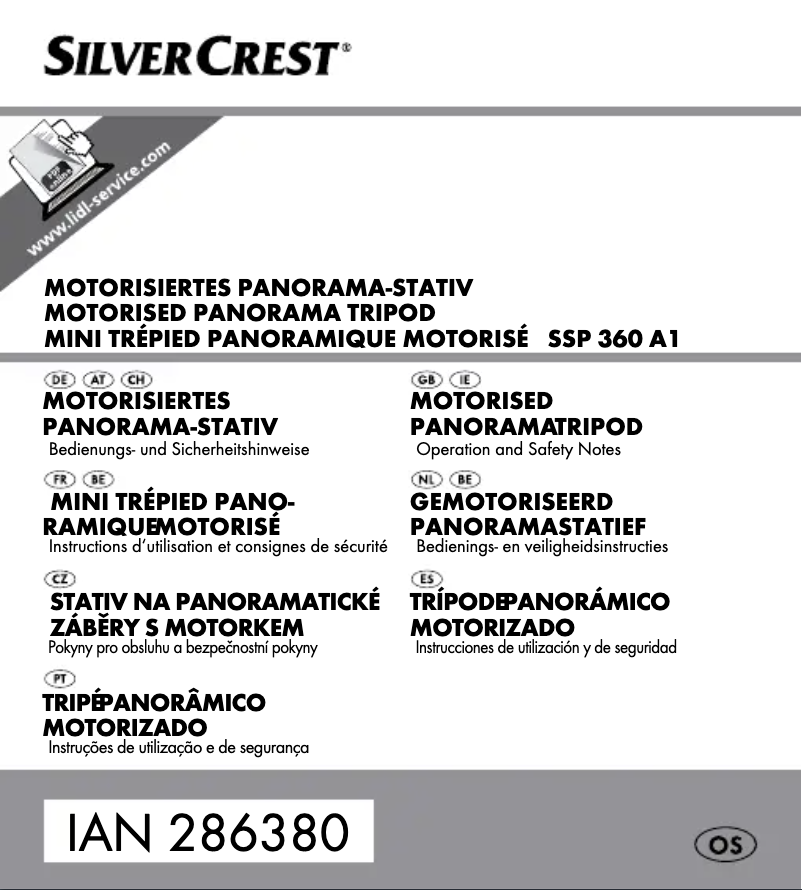 Imagen de la primera página del manual del dispositivo SSP 360 A1