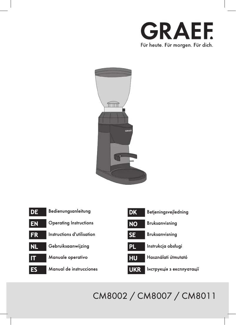 Imagen de la primera página del manual del dispositivo CM8002
