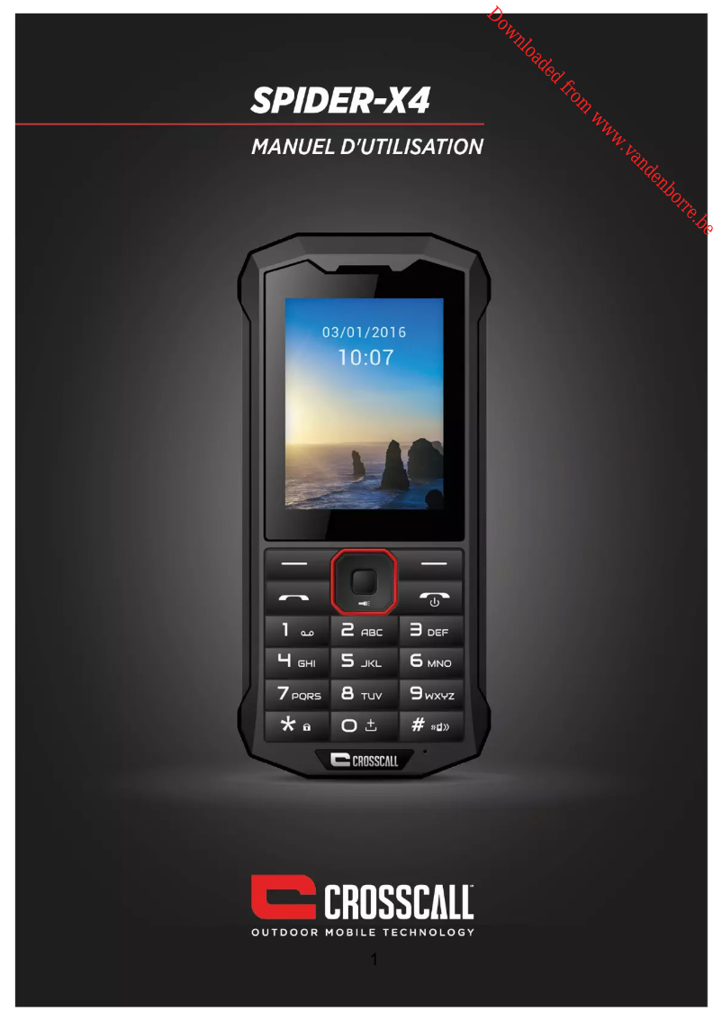 Página 1 del manual Manual de usuario Crosscall Spider X4