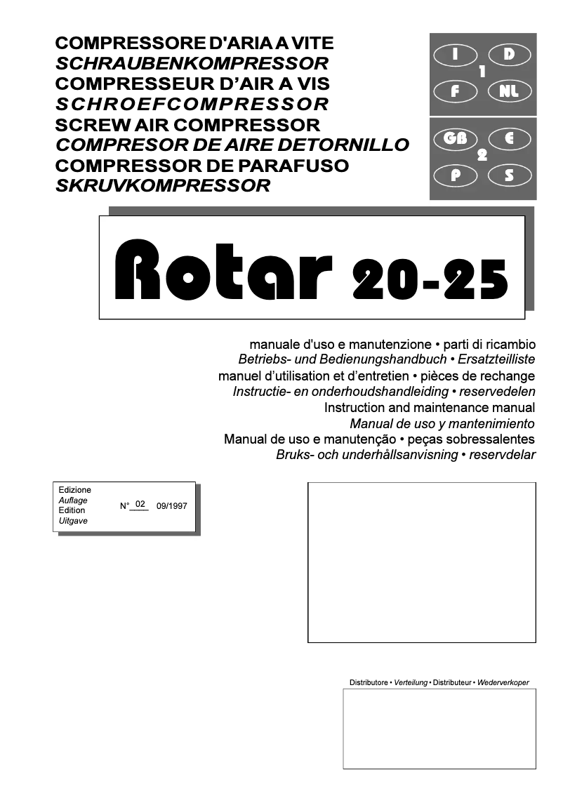 Imagen de la primera página del manual del dispositivo Rotar 20