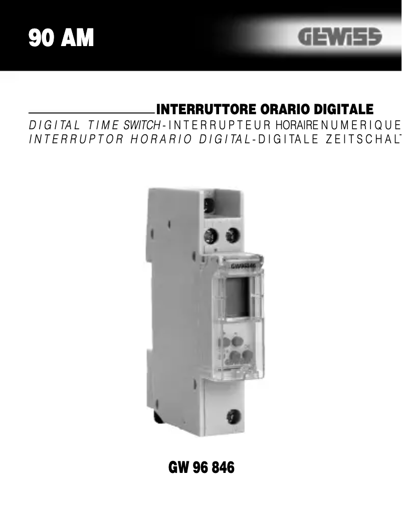 Imagen de la primera página del manual del dispositivo GW96846