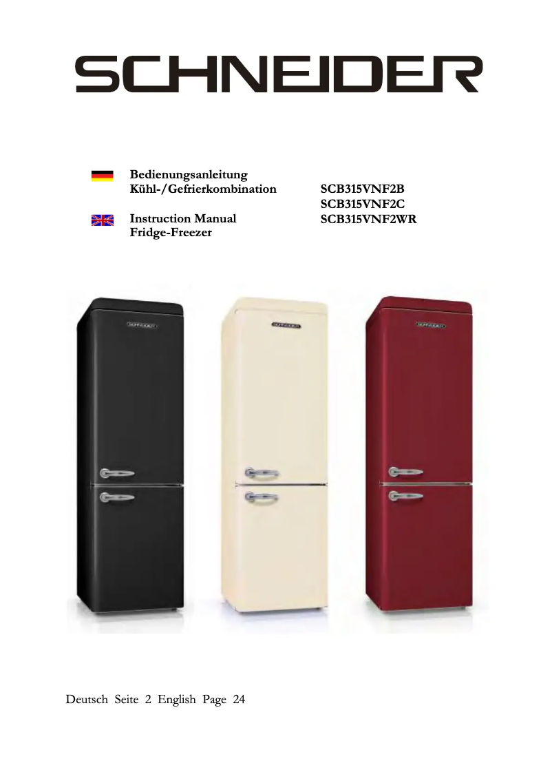 Página 1 del manual Manual de usuario Schneider SCB 315 VNF2