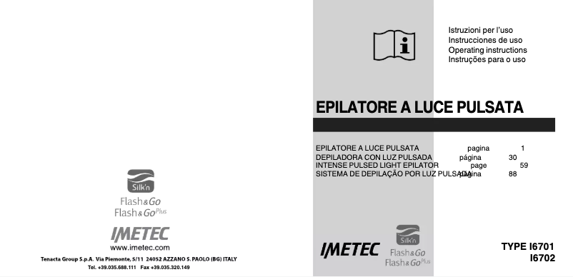 Imagen de la primera página del manual del dispositivo Flash & Go