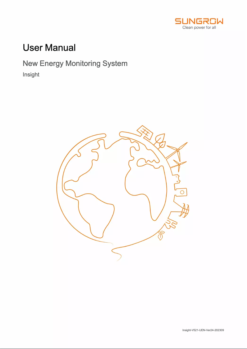 Página 1 del manual Manual de usuario Sungrow Insight