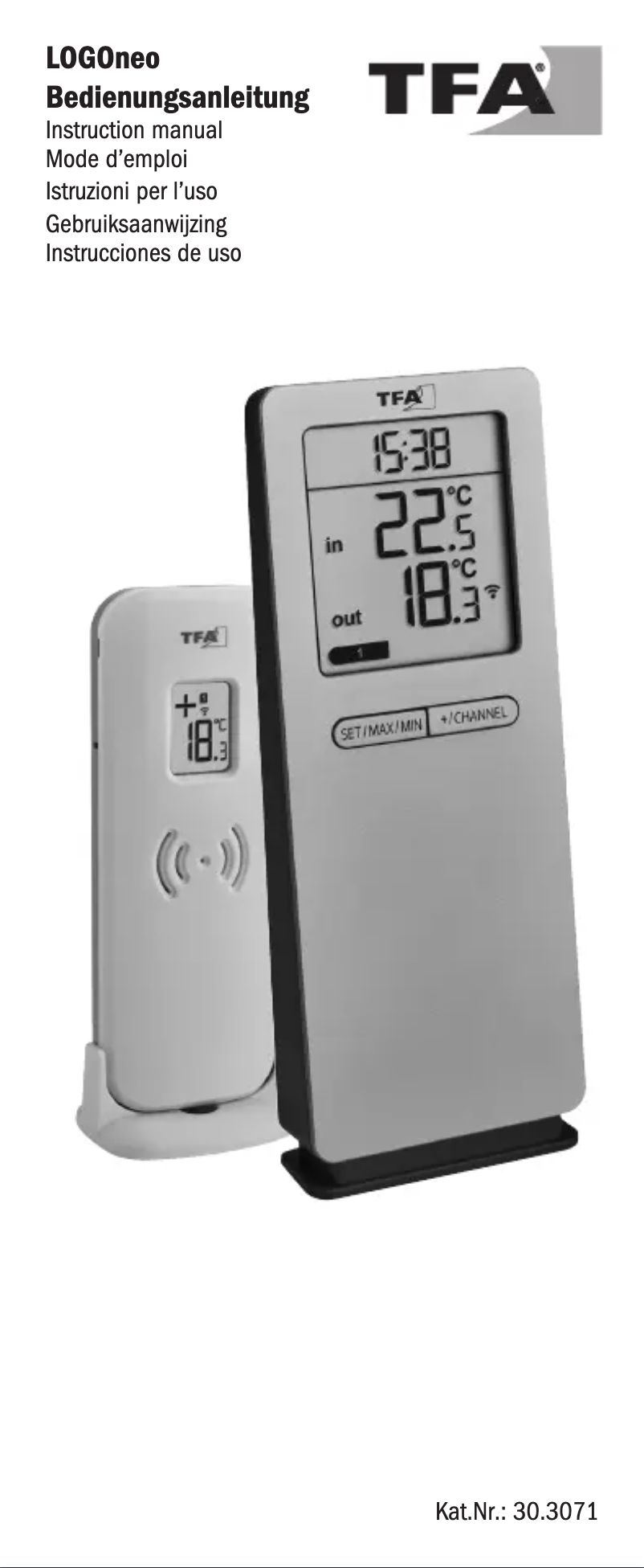 Página nº 1 - Manual de usuario TFA LOGOneo 30.3071.01