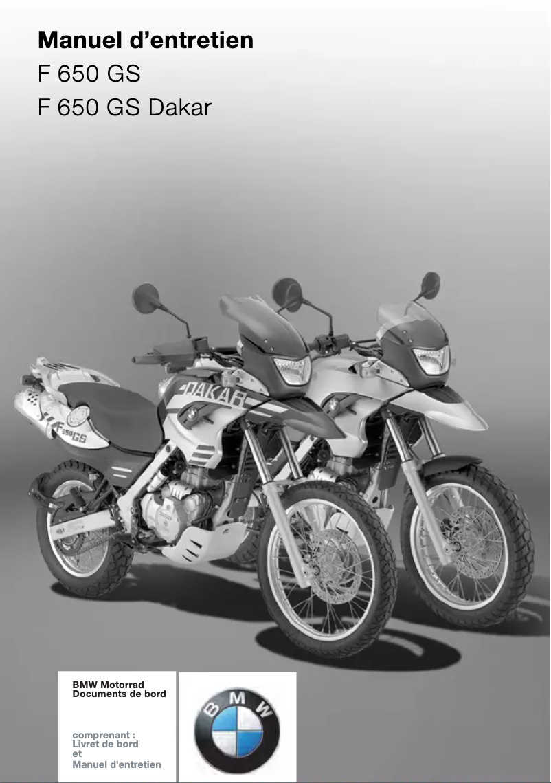 Imagen de la primera página del manual del dispositivo F 650 GS (2007)