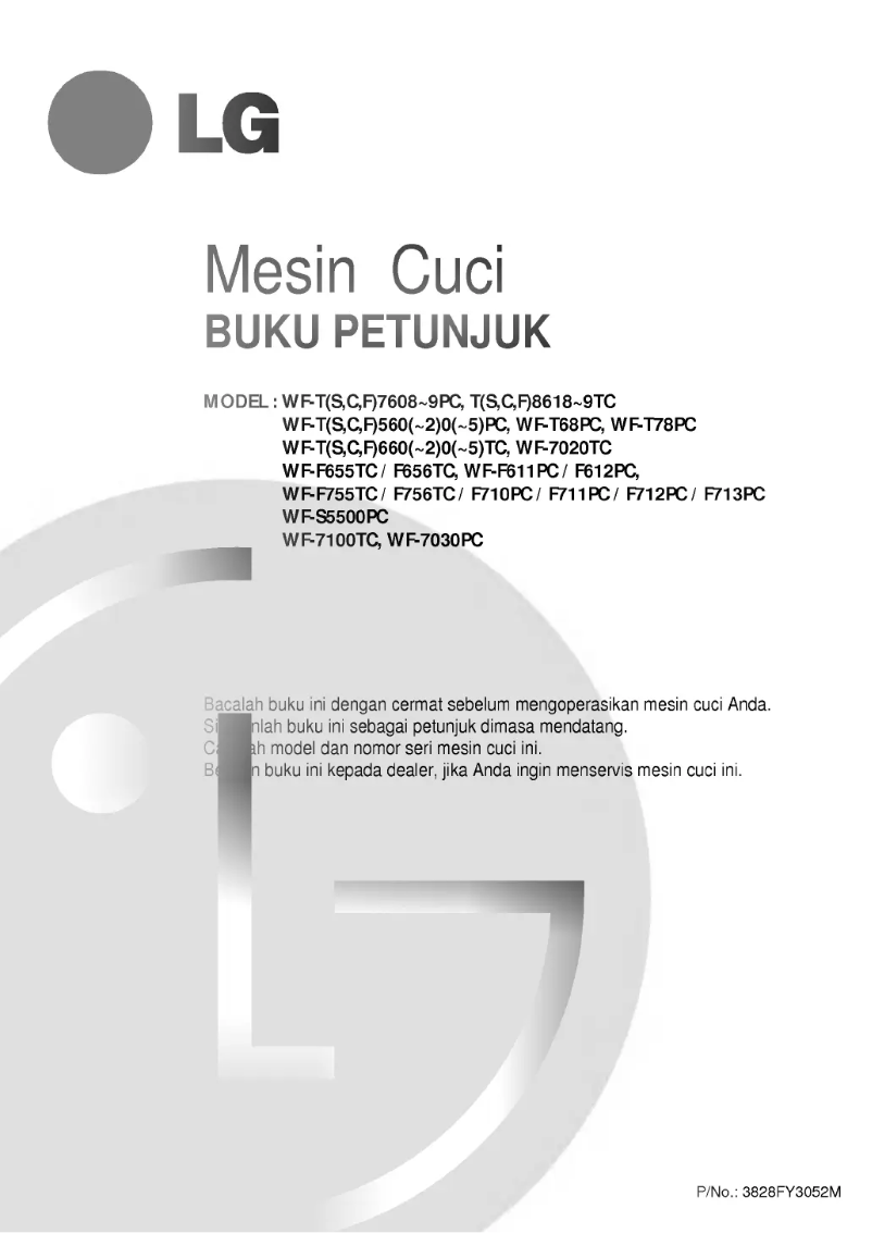 Página 1 del manual Manual de usuario LG WF-S6617TCT