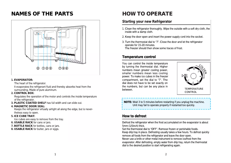 Página nº 1 - Manual de usuario Daewoo FR061A