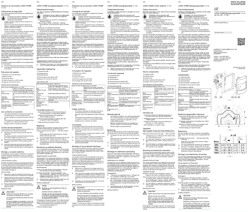 Página 1 del manual Manual de usuario JUNG BTA17181