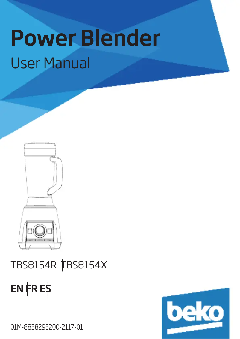 Página 1 del manual Manual de usuario Beko TBS8154X