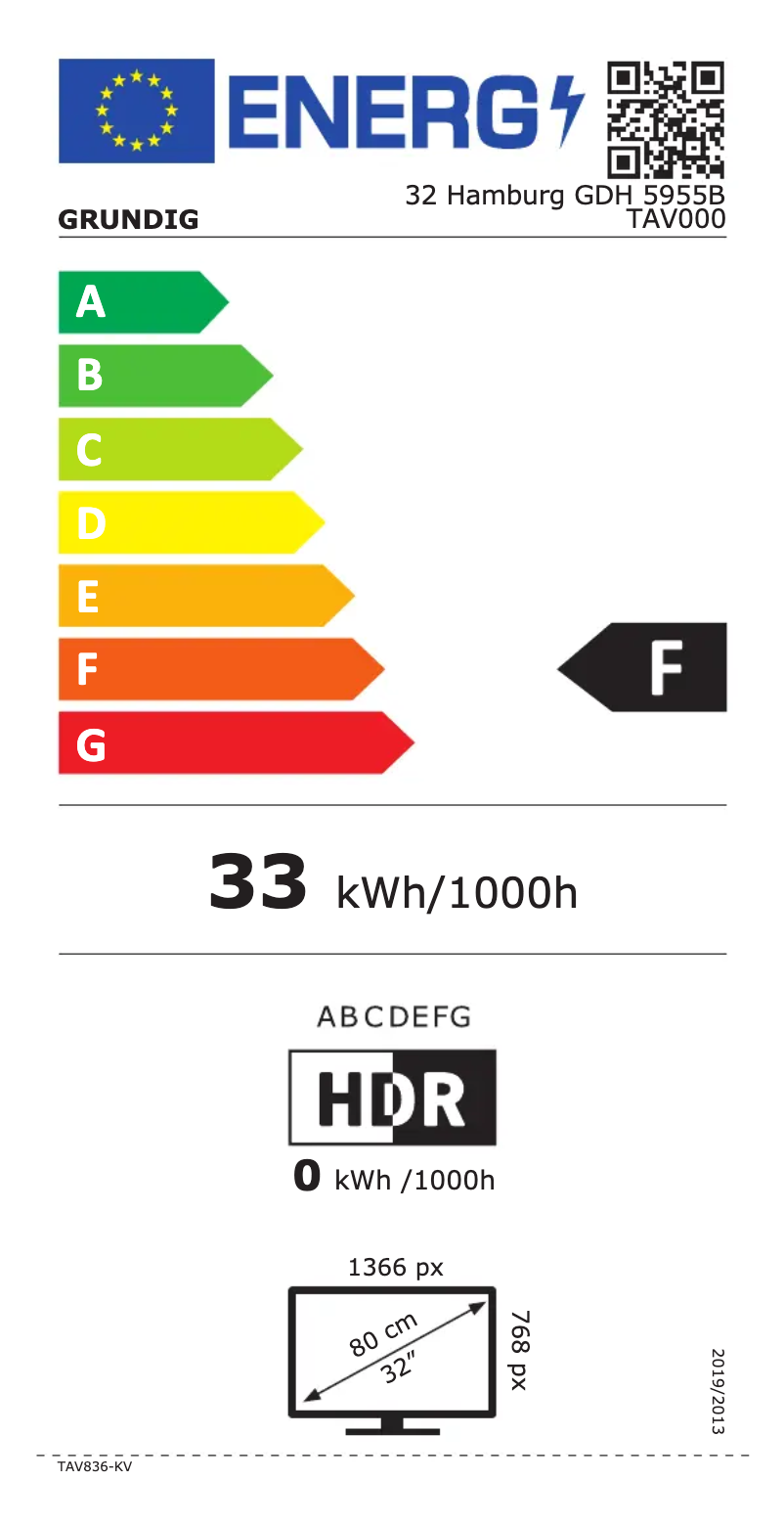 Imagen de la primera página del manual del dispositivo 32 Hamburg GDH 5955B