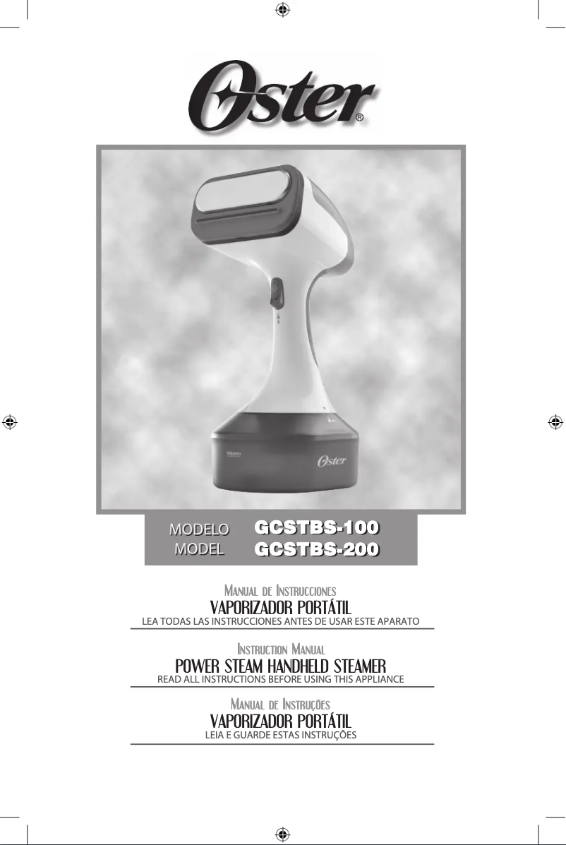 Página 1 del manual Manual de usuario Oster GCSTBS-200