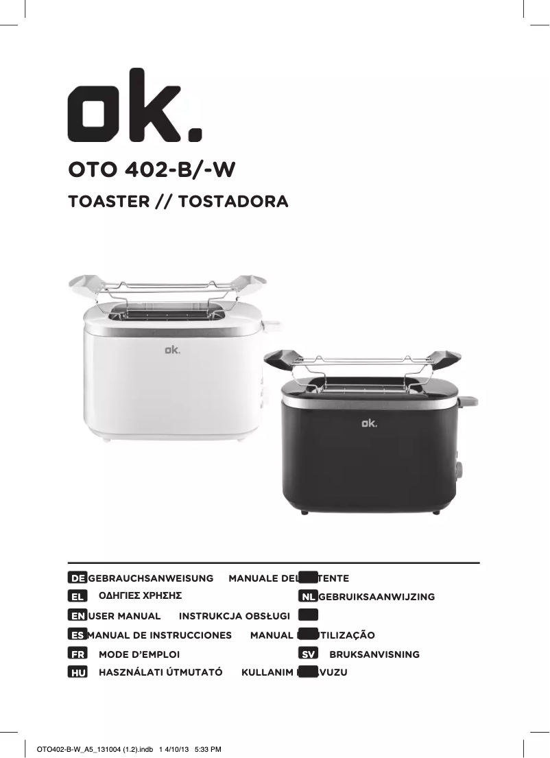 Página 1 del manual Manual de usuario OK OTO 402-B