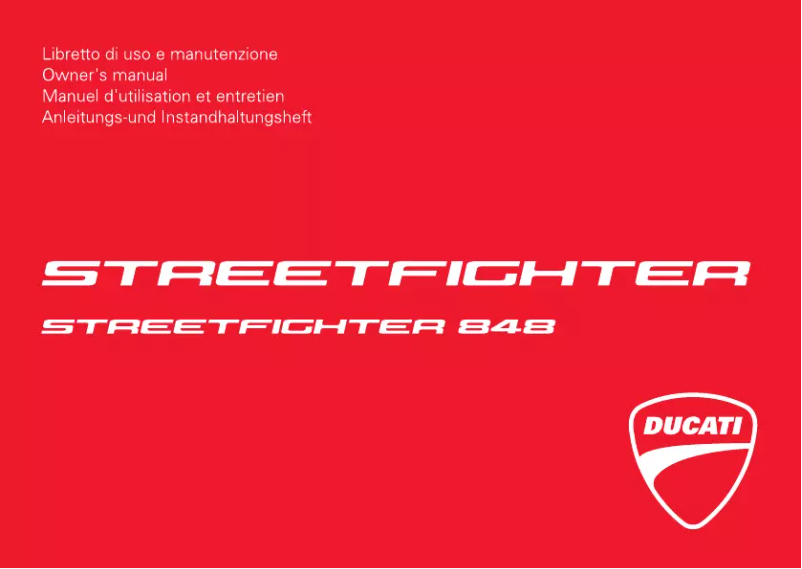 Imagen de la primera página del manual del dispositivo Streetfighter S (2012)