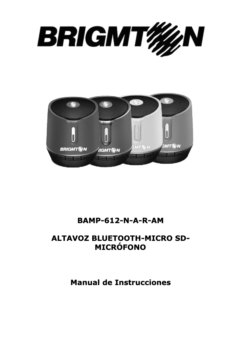 Imagen de la primera página del manual del dispositivo BAMP-612-R