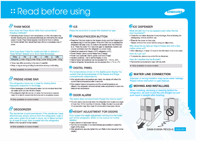 Imagen de la primera página del manual del dispositivo RS21HFLMR