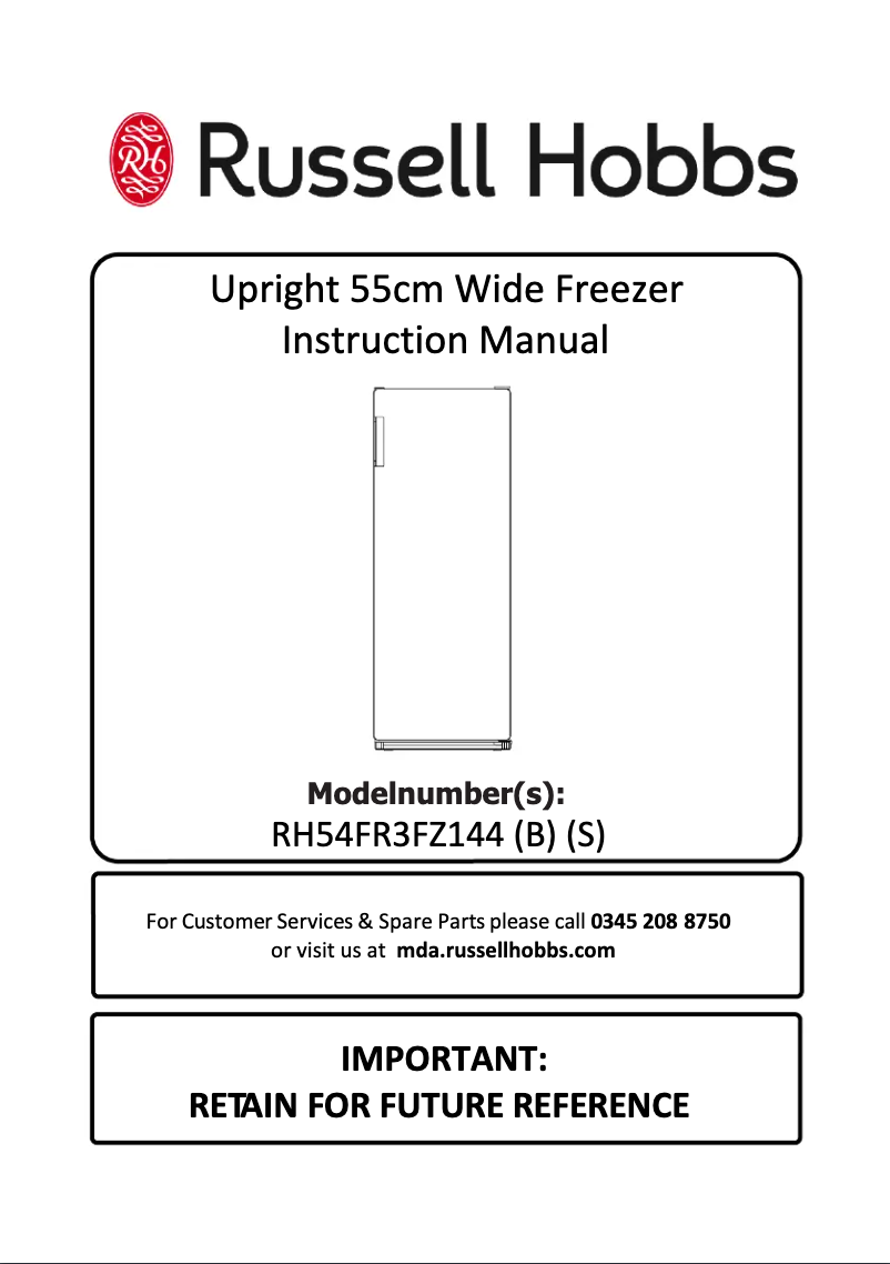 Imagen de la primera página del manual del dispositivo RH54FR3FZ144B