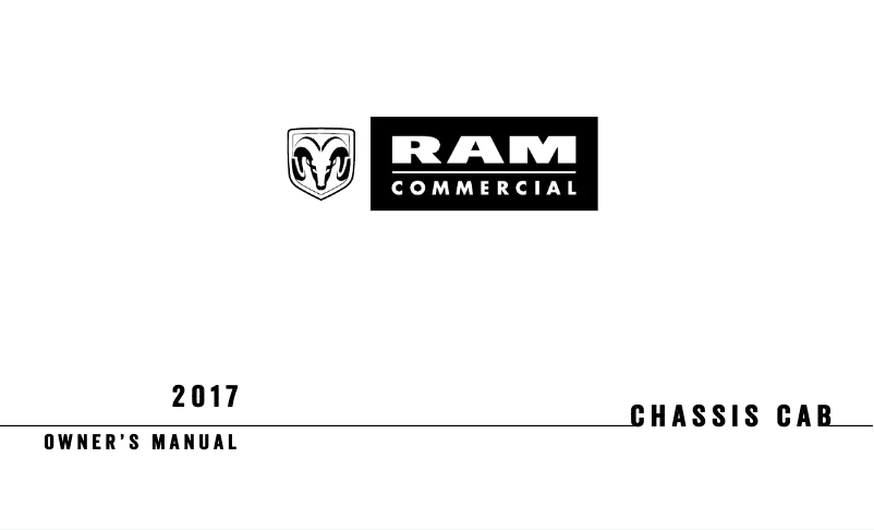 Página 1 del manual Manual de usuario RAM 4500 Chassis Cab (2017)
