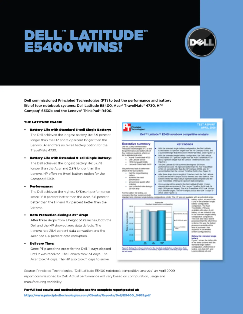 Página 1 del manual Manual de usuario Dell Latitude E5400