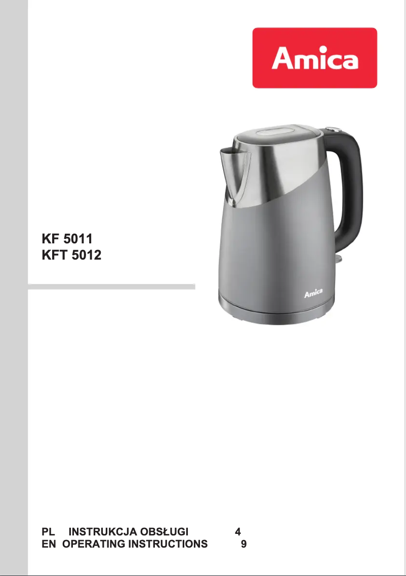 Imagen de la primera página del manual del dispositivo KF 5011