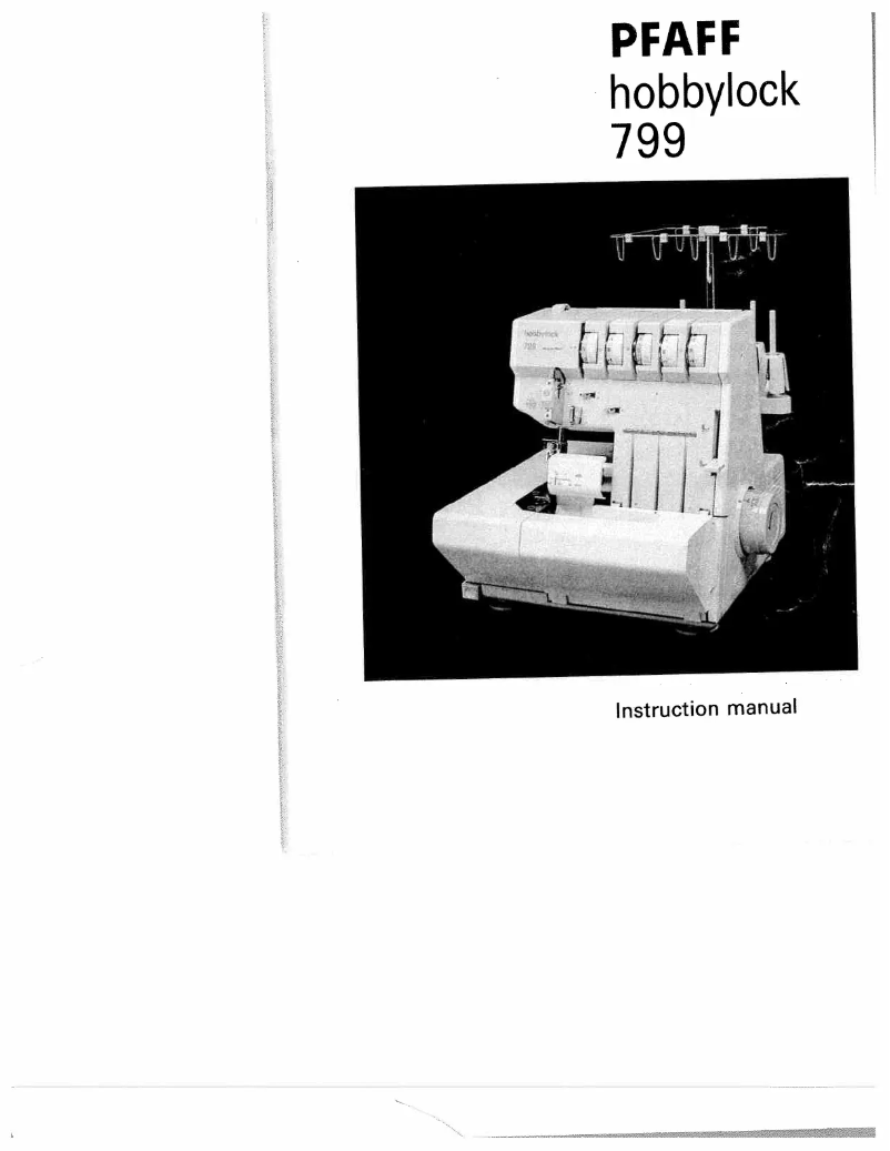 Página 1 del manual Manual de usuario Pfaff hobbylock 799