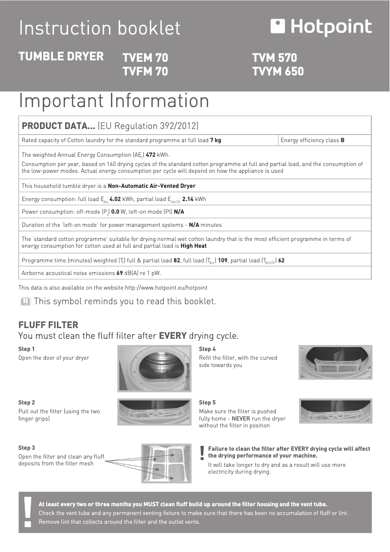 Imagen de la primera página del manual del dispositivo TVFM70BGG