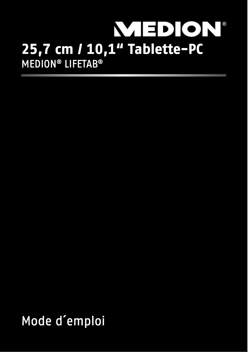 Imagen de la primera página del manual del dispositivo Lifetab E10316 (MD 98516)