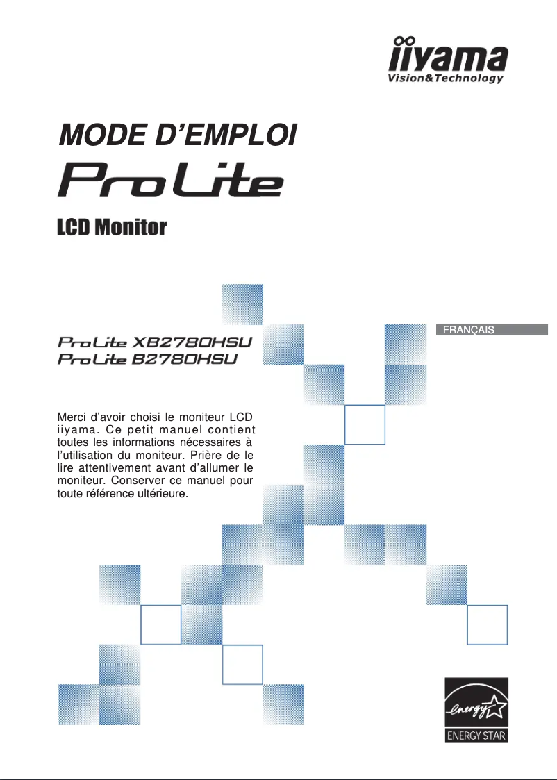 Página nº 1 - Manual de usuario Iiyama B2780HSU-W1