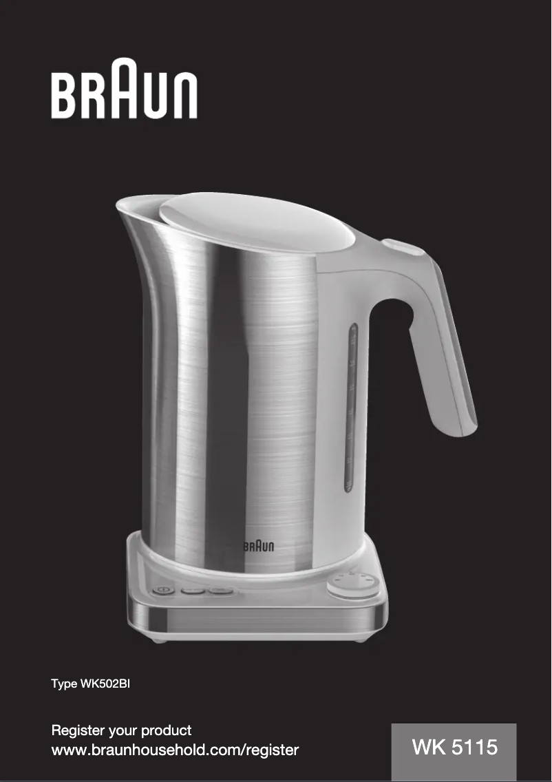 Página nº 1 - Manual de usuario Braun WK 5115