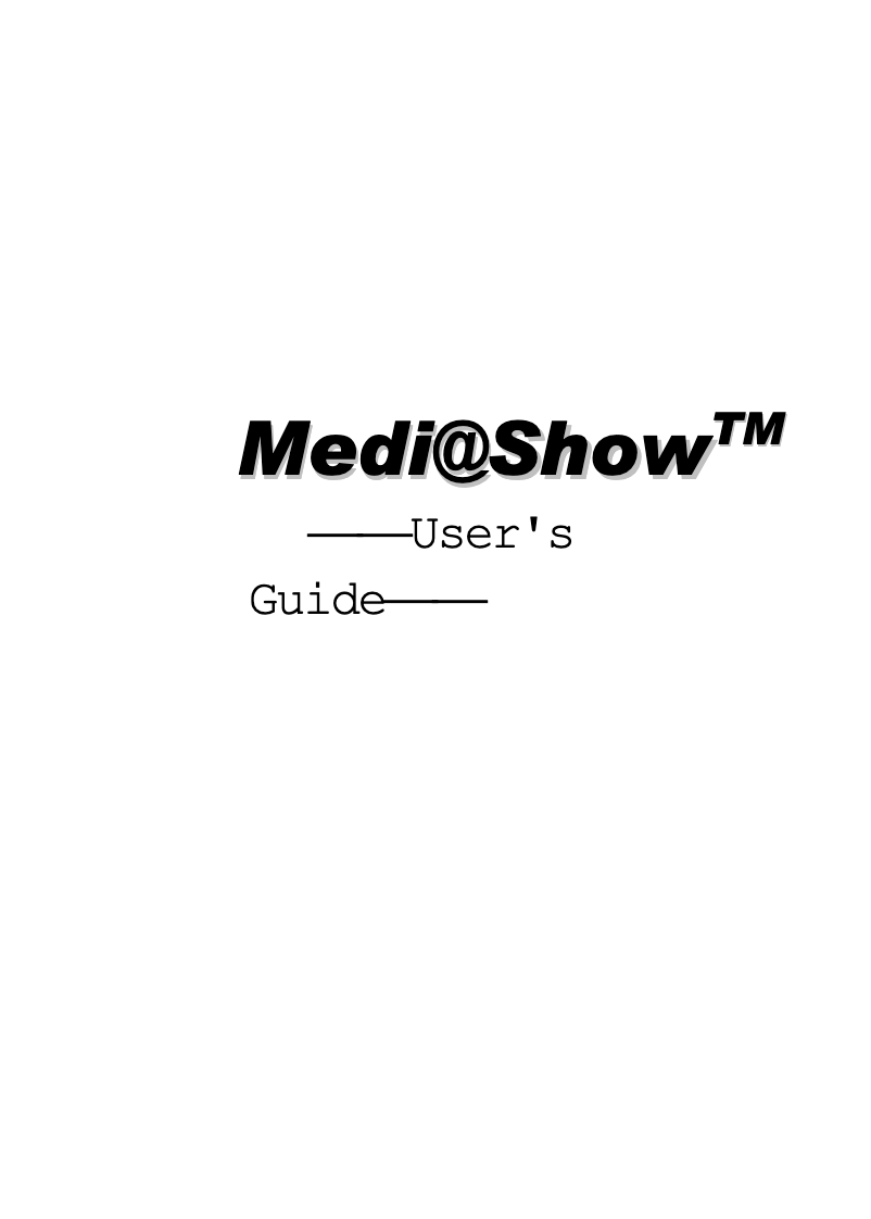 Imagen de la primera página del manual del dispositivo MediaShow 2.010