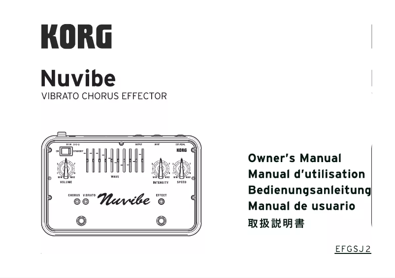 Imagen de la primera página del manual del dispositivo Nuvibe