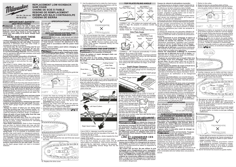 Página 1 del manual Manual de usuario Milwaukee 49-16-2732