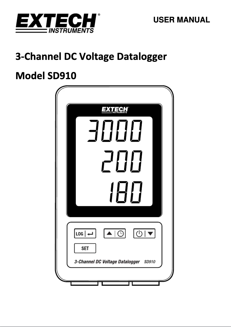 Imagen de la primera página del manual del dispositivo SD910