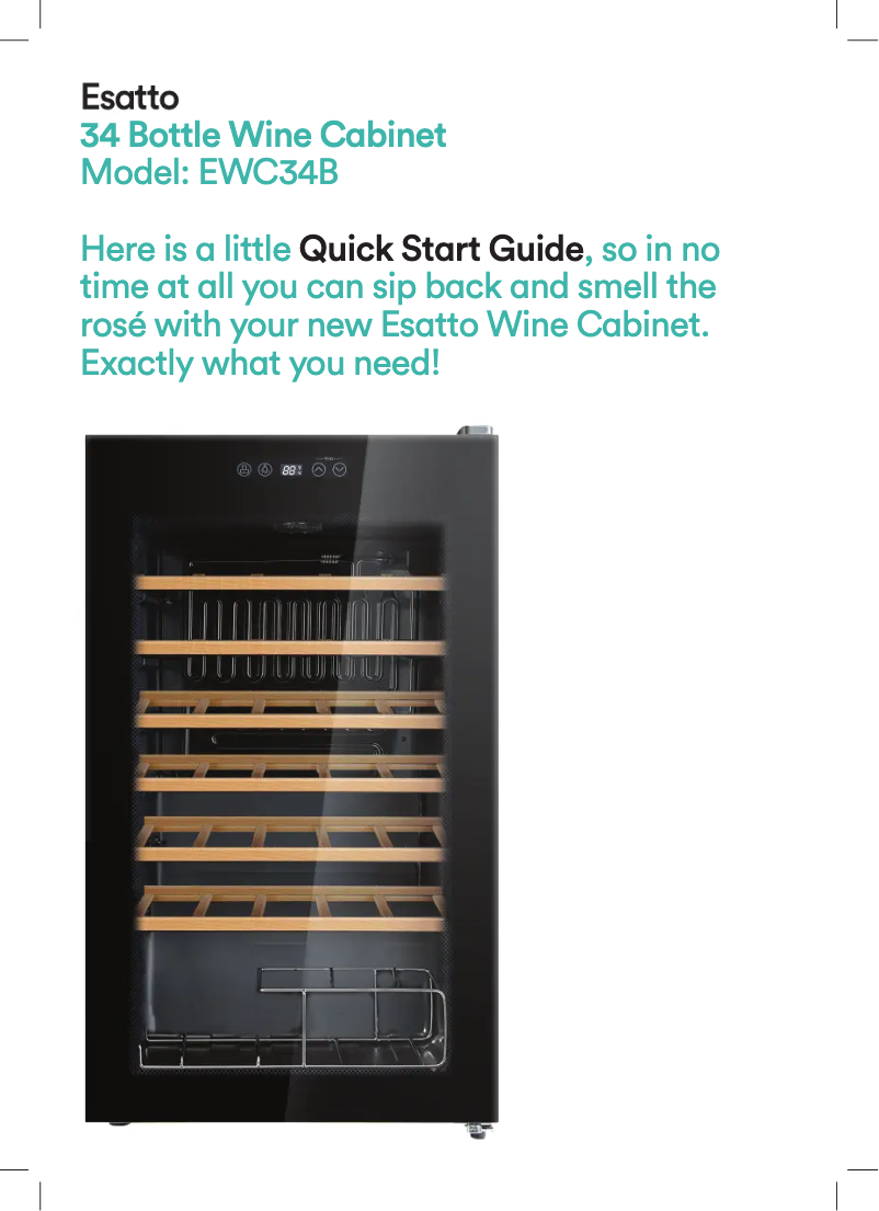 Imagen de la primera página del manual del dispositivo EWC34B