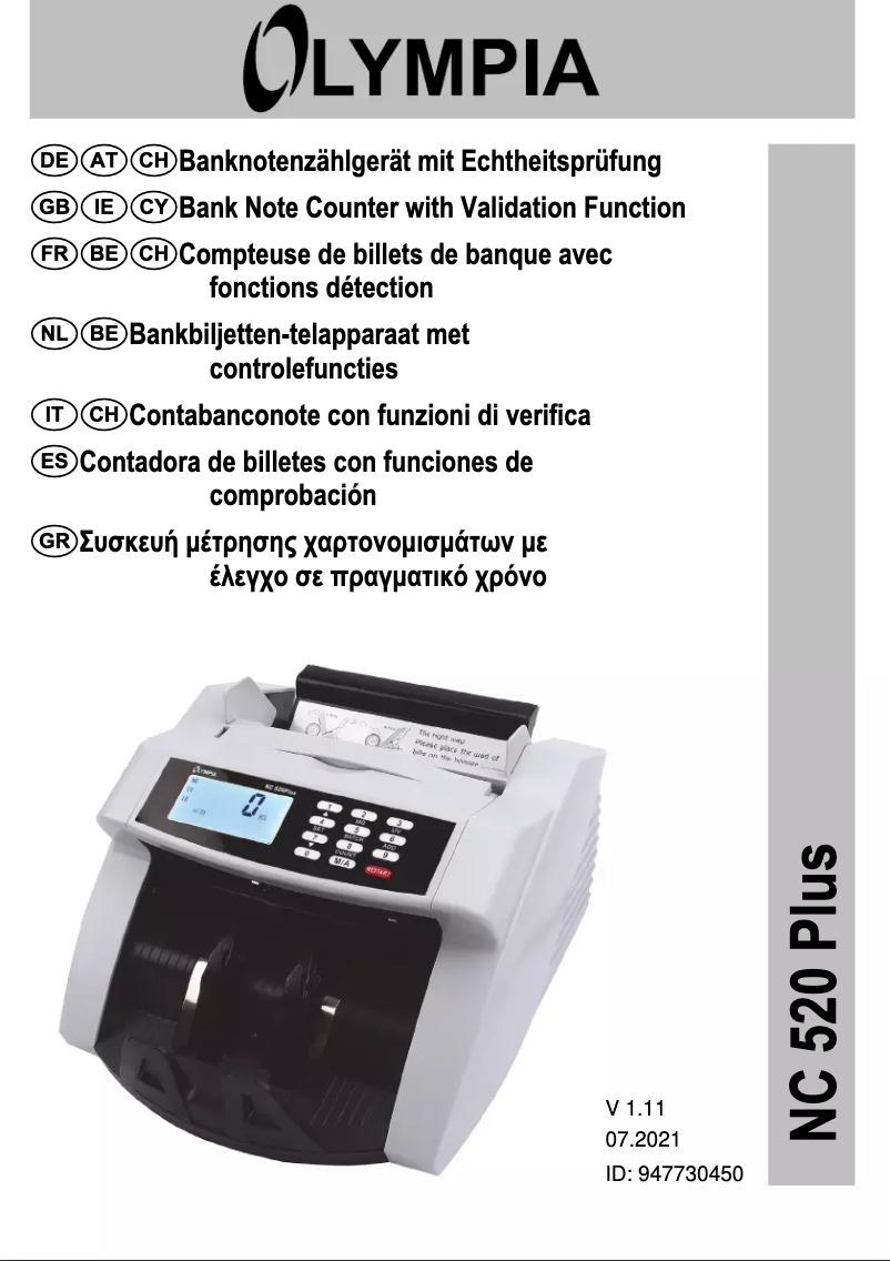 Página 1 del manual Manual de usuario Olympia NC 520 plus