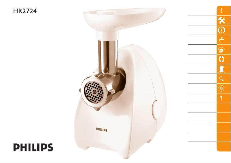 Imagen de la primera página del manual del dispositivo HR2724